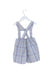 A Blue Overall Shorts from Pretty Originals in size 6-12M for girl. (Back View)