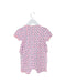 A Pink Short Sleeve Rompers from Mides in size 3-6M for girl. (Back View)