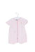 A Pink Short Sleeve Rompers from Petit Bateau in size 3-6M for girl. (Back View)