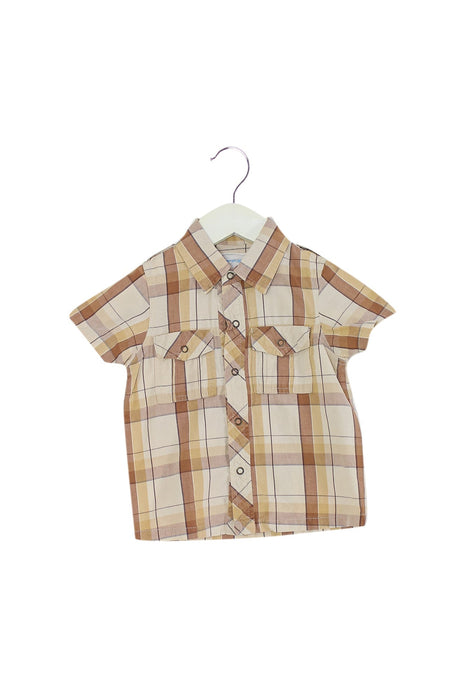 A Brown Shirts from Gingersnaps in size 12-18M for boy. (Front View)