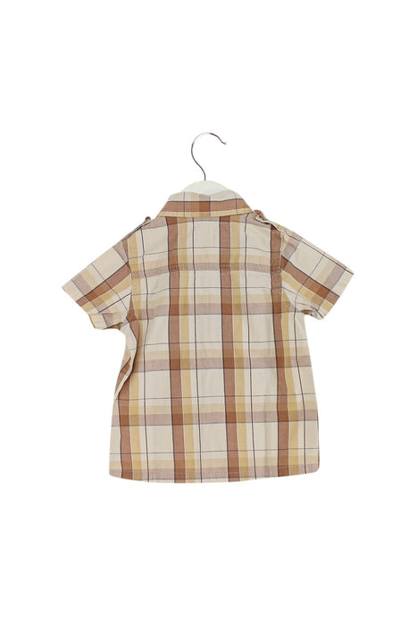 A Brown Shirts from Gingersnaps in size 12-18M for boy. (Back View)