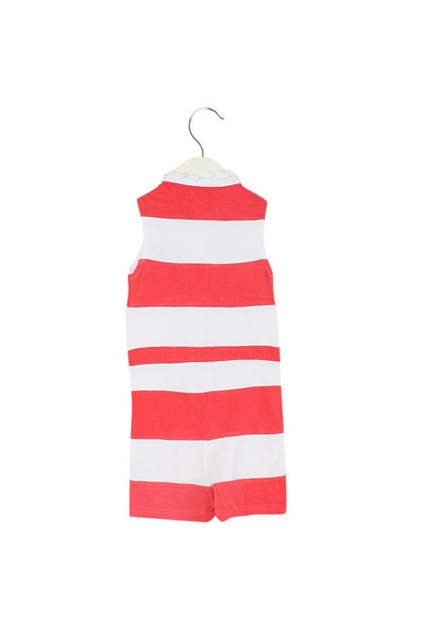 A Red Sleeveless Rompers from Gocco in size 4T for girl. (Back View)