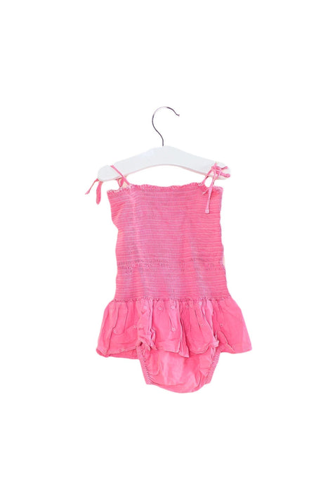 A Pink Long Sleeve Bodysuits from Seed in size 18-24M for girl. (Back View)