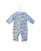A Blue Long Sleeve Jumpsuits from Mides in size 6-12M for boy. (Front View)