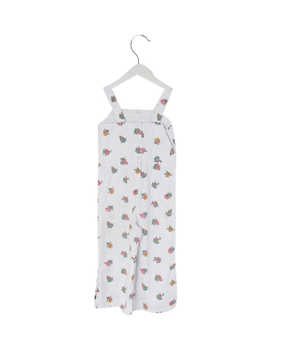 A White Sleeveless Jumpsuits from Janie & Jack in size 5T for girl. (Front View)
