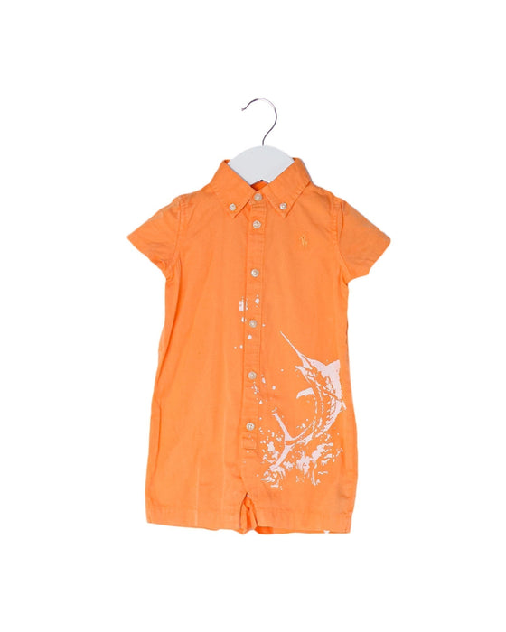 A Orange Short Sleeve Rompers from Ralph Lauren in size 3-6M for boy. (Back View)