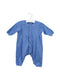 A Blue Long Sleeve Jumpsuits from Petit Bateau in size 0-3M for boy. (Back View)