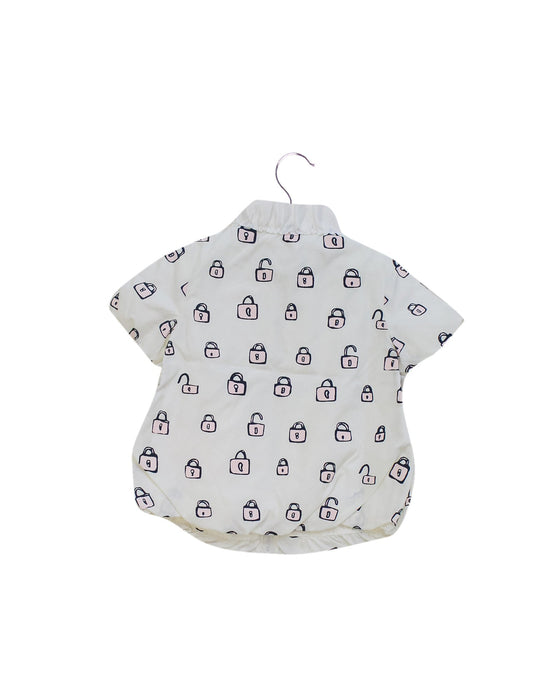 A White Short Sleeve Tops from Nicholas & Bears in size 12-18M for girl. (Back View)