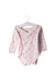 A Pink Long Sleeve Bodysuits from Petit Bateau in size 3-6M for girl. (Back View)