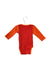 A Red Long Sleeve Bodysuits from DPAM in size 3-6M for girl. (Back View)