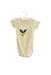 A Blue Short Sleeve Bodysuits from Seed in size 3-6M for girl. (Front View)