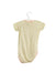 A Blue Short Sleeve Bodysuits from Seed in size 3-6M for girl. (Back View)
