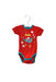 A Red Short Sleeve Bodysuits from DPAM in size 3-6M for girl. (Front View)