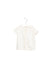 A White Cardigans from Janie & Jack in size 6-12M for girl. (Front View)