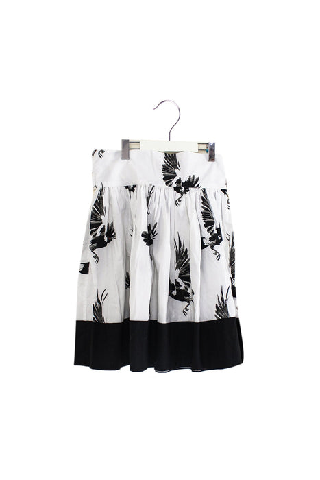 A White Mid Skirts from Carbon Soldier in size 10Y for girl. (Front View)