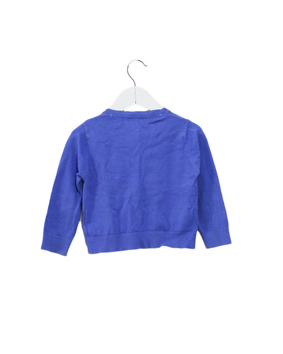 A Blue Cardigans from River Woods in size 18-24M for girl. (Back View)