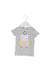 A Grey Short Sleeve T Shirts from Seed in size 0-3M for girl. (Front View)