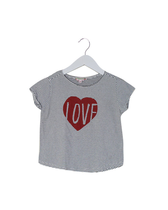 A Navy Short Sleeve T Shirts from Bonpoint in size 4T for girl. (Front View)
