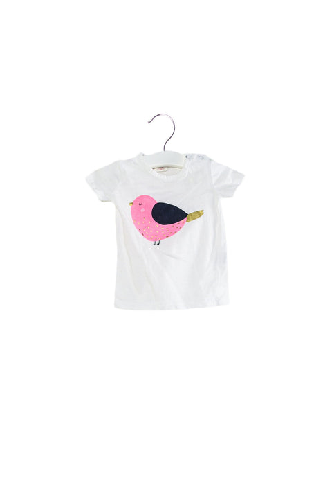 A White Short Sleeve T Shirts from Seed in size 0-3M for girl. (Back View)