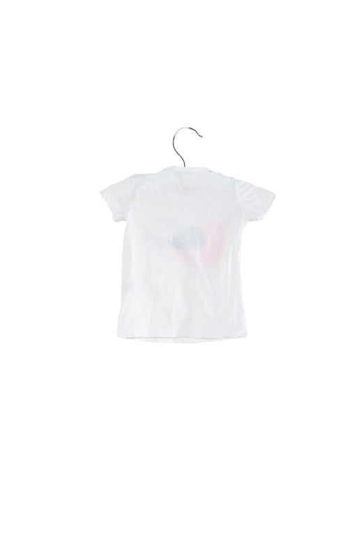 A White Short Sleeve T Shirts from Seed in size 0-3M for girl. (Front View)