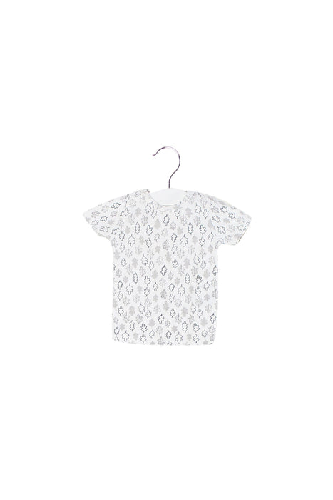 A White Short Sleeve T Shirts from Seed in size 0-3M for neutral. (Front View)
