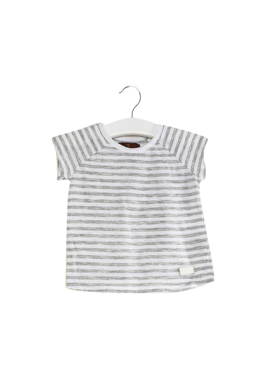 A Grey Short Sleeve T Shirts from 7 For All Mankind in size 6-12M for girl. (Front View)