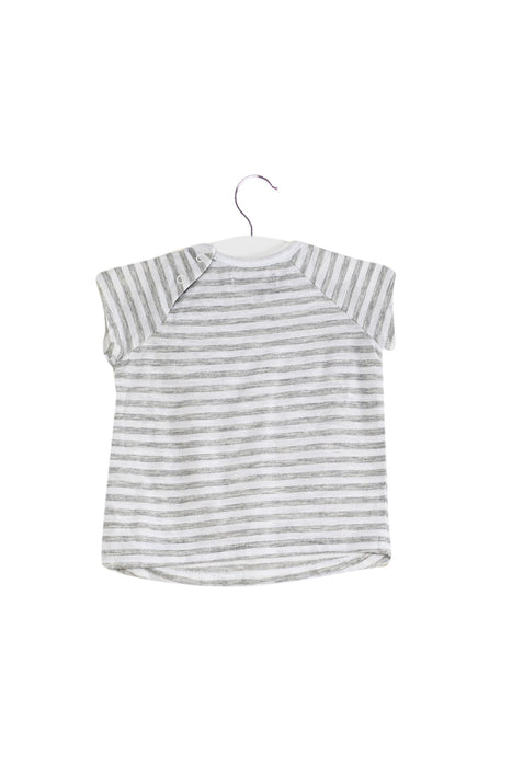 A Grey Short Sleeve T Shirts from 7 For All Mankind in size 6-12M for girl. (Back View)