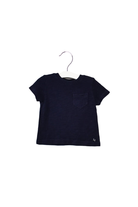 A Navy Short Sleeve T Shirts from Janie & Jack in size 6-12M for boy. (Back View)