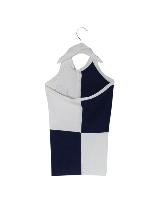 A Navy Sleeveless Polos from Ralph Lauren in size 8Y for girl. (Back View)