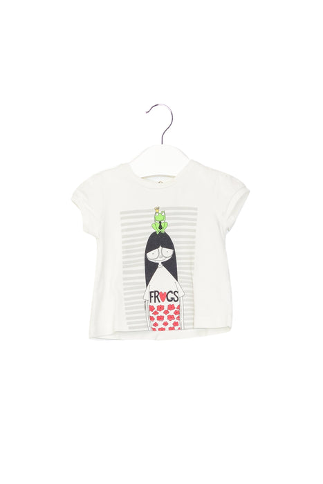 A White Short Sleeve T Shirts from Little Marc Jacobs in size 0-3M for girl. (Back View)