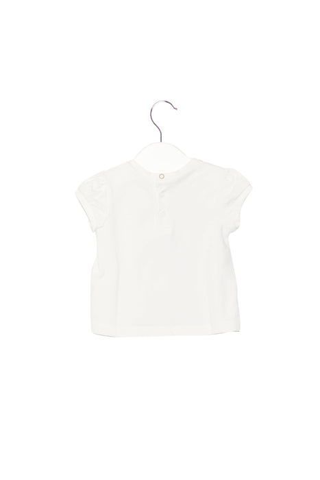A White Short Sleeve T Shirts from Little Marc Jacobs in size 0-3M for girl. (Front View)