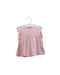A Pink Sleeveless Tops from Petit Bateau in size 6-12M for girl. (Back View)