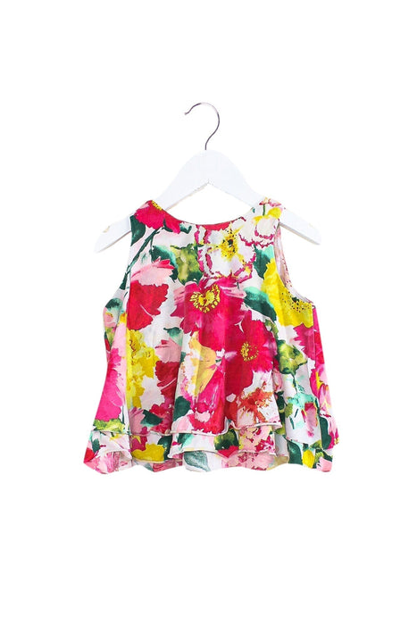 A Pink Sleeveless Tops from Ralph Lauren in size 6-12M for girl. (Back View)