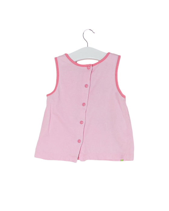 A Pink Sleeveless Tops from Chicco in size 12-18M for girl. (Back View)