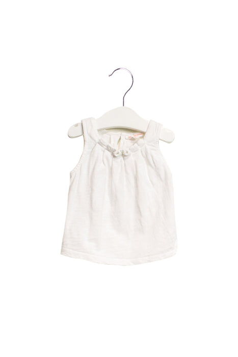 A White Sleeveless Tops from Country Road in size 3-6M for girl. (Front View)
