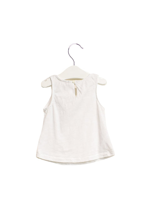 A White Sleeveless Tops from Country Road in size 3-6M for girl. (Back View)