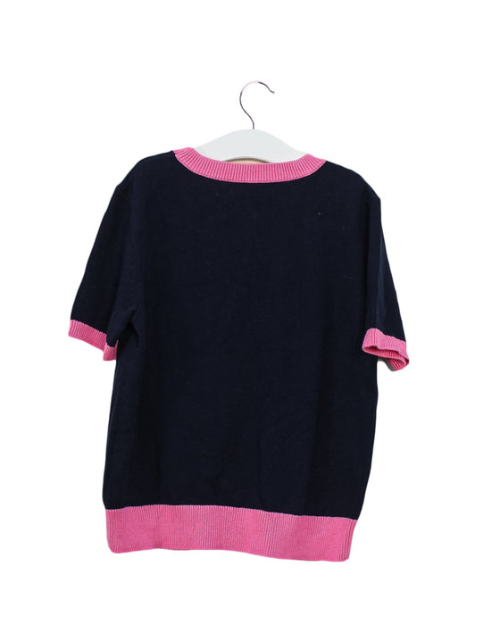 A Navy Short Sleeve Tops from Juicy Couture in size 10Y for girl. (Back View)