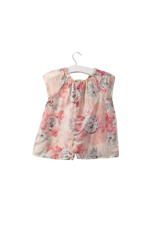 A Pink Short Sleeve Tops from Bonpoint in size 2T for girl. (Front View)
