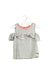 A Grey Short Sleeve Tops from Hudson in size 6-12M for girl. (Front View)