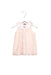 A Pink Sleeveless Dresses from Armani in size 3-6M for girl. (Front View)