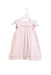 A Pink Sleeveless Dresses from Chloe in size 6-12M for girl. (Front View)