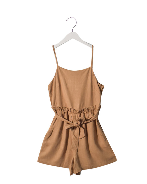 A Brown Rompers from Seed in size 12Y for girl. (Back View)