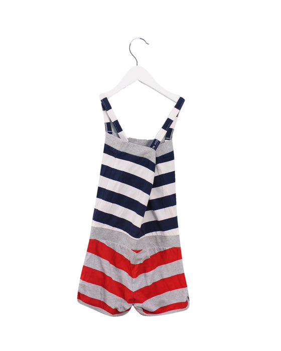 A Navy Overall Shorts from Tommy Hilfiger in size 3T for girl. (Back View)
