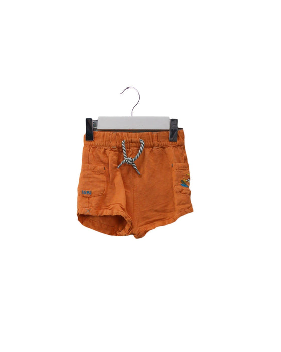 A Orange Shorts from Sergent Major in size 6-12M for boy. (Front View)
