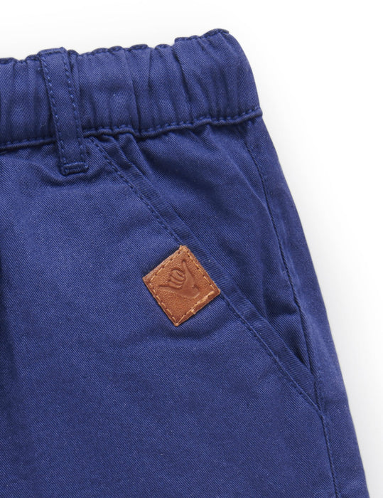 Navy Pull on Shorts